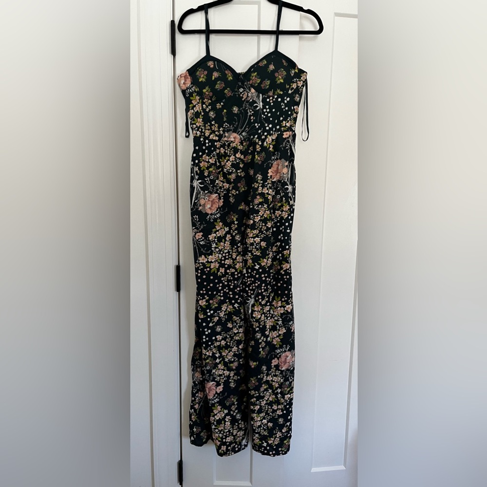Band of Gypsies Floral Maxi Romper L